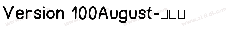Version 100August字体转换